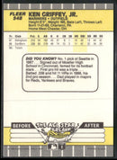 1989 Fleer Ken Griffey Jr. Rookie #548