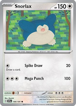 Snorlax 144/191 - SV08 Surging Sparks