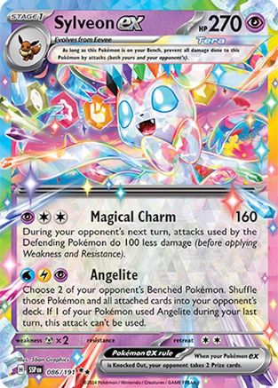 Sylveon ex 086/191 - SV08 Surging Sparks Holofoil