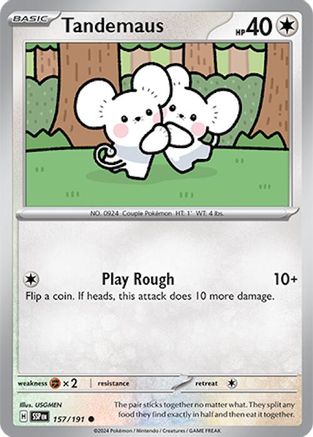 Tandemaus 157/191 - SV08 Surging Sparks Reverse Holofoil