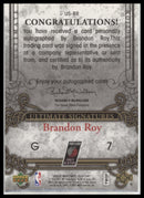 2006-07 Upper Deck Ultimate Collection Signatures Brandon Roy Auto #US-BR