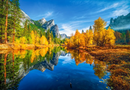 1000 Piece Jigsaw Puzzle, The Three Brothers, Yosemite National Park, USA, Autumn landscape puzzle, Relaxing nature puzzle, Adult Puzzle, Castorland C-105489-2