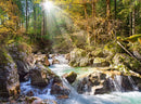 2000 Piece Jigsaw Puzzle, The forest stream, Mountain stream, Nature, Adult Puzzles, Castorland C-200382-2