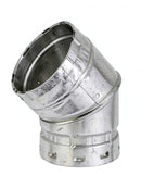 Amerivent 3in 45° Double-Wall Adjustable Gas Vent Elbow Pipe 3E45HD **NEW**