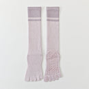Color-blocked Ankle Cuffs Five-finger Yoga Calf Socks