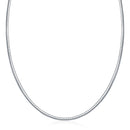 Sterling Silver Classic Omega Chain Necklace (3.0mm)