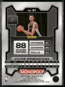 2023-24 Panini Prizm Monopoly Victor Wembanyama #81