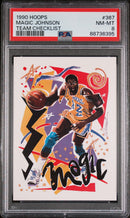 1990 Hoops Team Checklist Magic Johnson 8 PSA #367
