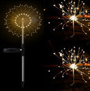 Solar Fireworks LED String Lights Decor