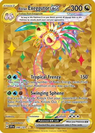 Alolan Exeggutor ex 248/191 - SV08 Surging Sparks Holofoil