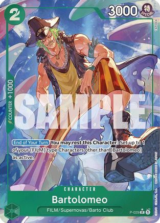Bartolomeo (P-029) (Full Art) (P-029) - Premium Booster -The Best- Foil