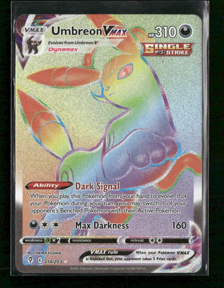 SWSH07: Evolving Skies Umbreon VMAX (Secret) #214/203