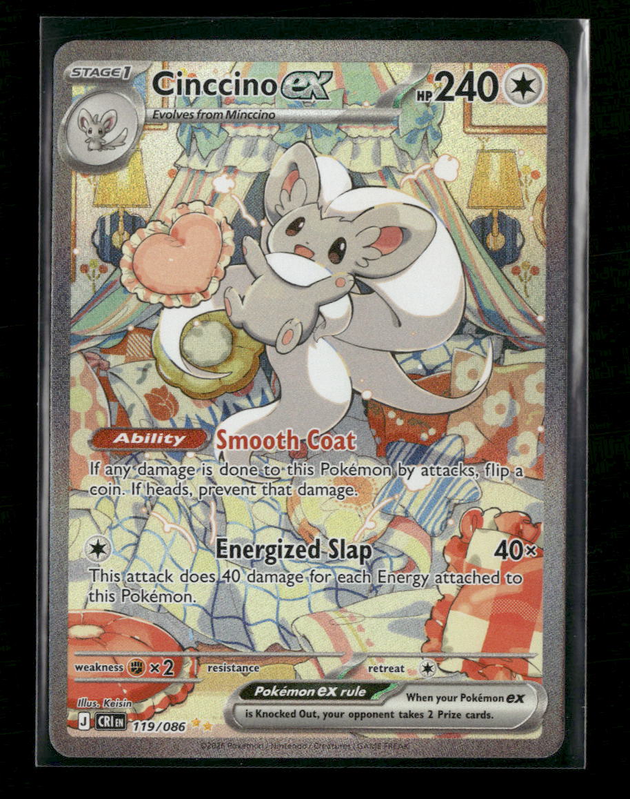 Cinccino ex 119/086 - Holofoil ME04 Chaos Rising