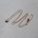 14k Rose Gold Polished Mini Heart Necklace