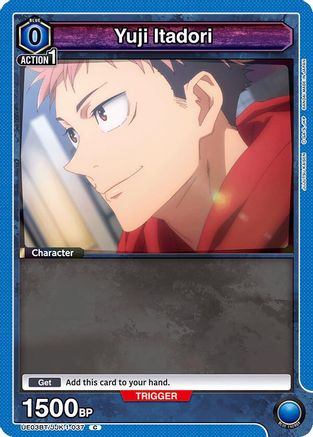 Yuji Itadori (037) (Box Topper Foil) (UE03BT/JJK-1-037) - UE03BT Jujutsu Kaisen Foil