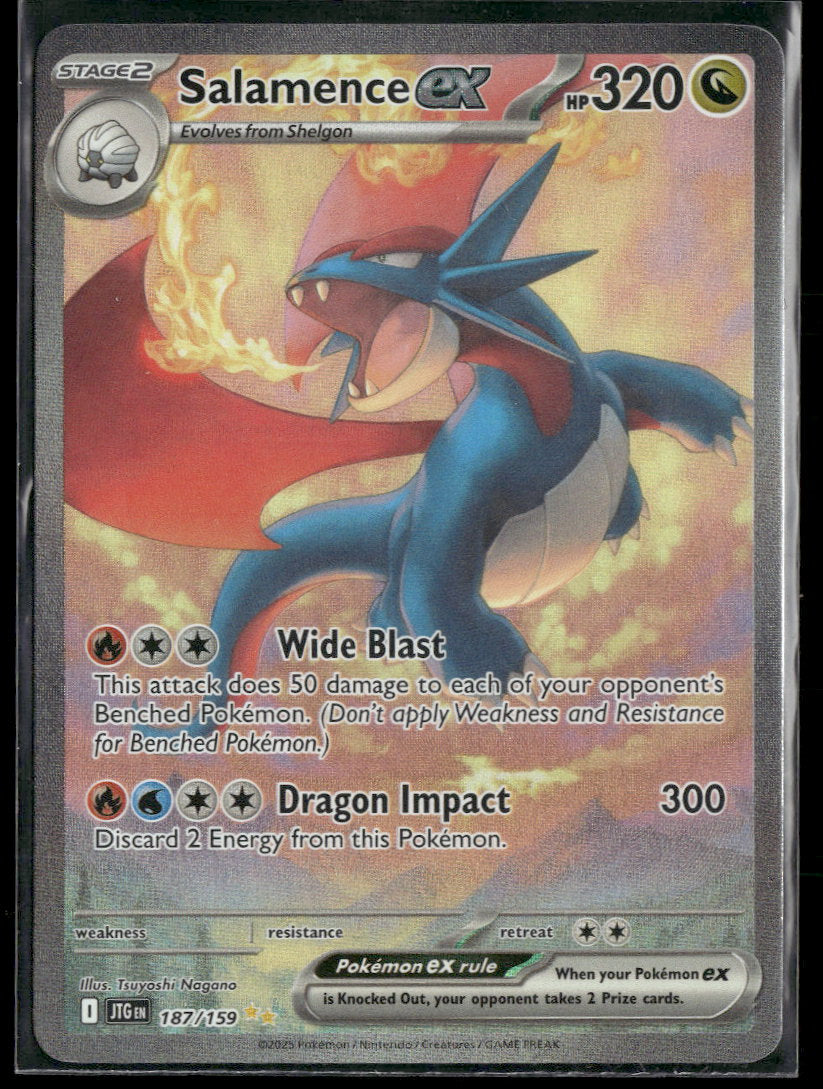 salamence v pokemon card value SV09: Journey Together Salamence ex #187/159 – Ralphie's Funhouse