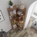 6-Tier L-Shaped Corner Bookshelf with Anti-Tip Safety Kit
