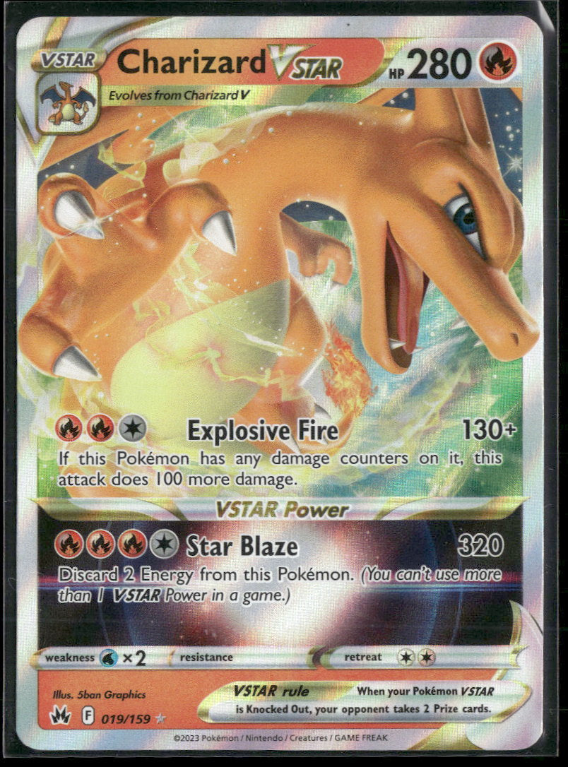 pokemon tcg crown zenith 019 159 charizard vstar card | 2023 SWORD AND SHIELD | CROWN ZENITH Card Details Lander Token | Edge Can ship by: 03/21/2025 Color:Tinker Time (RUG)
