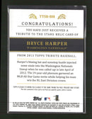 2013 Topps Tribute Tribute to the Stars Relics Orange Bryce Harper #/50 #TTSR-BH