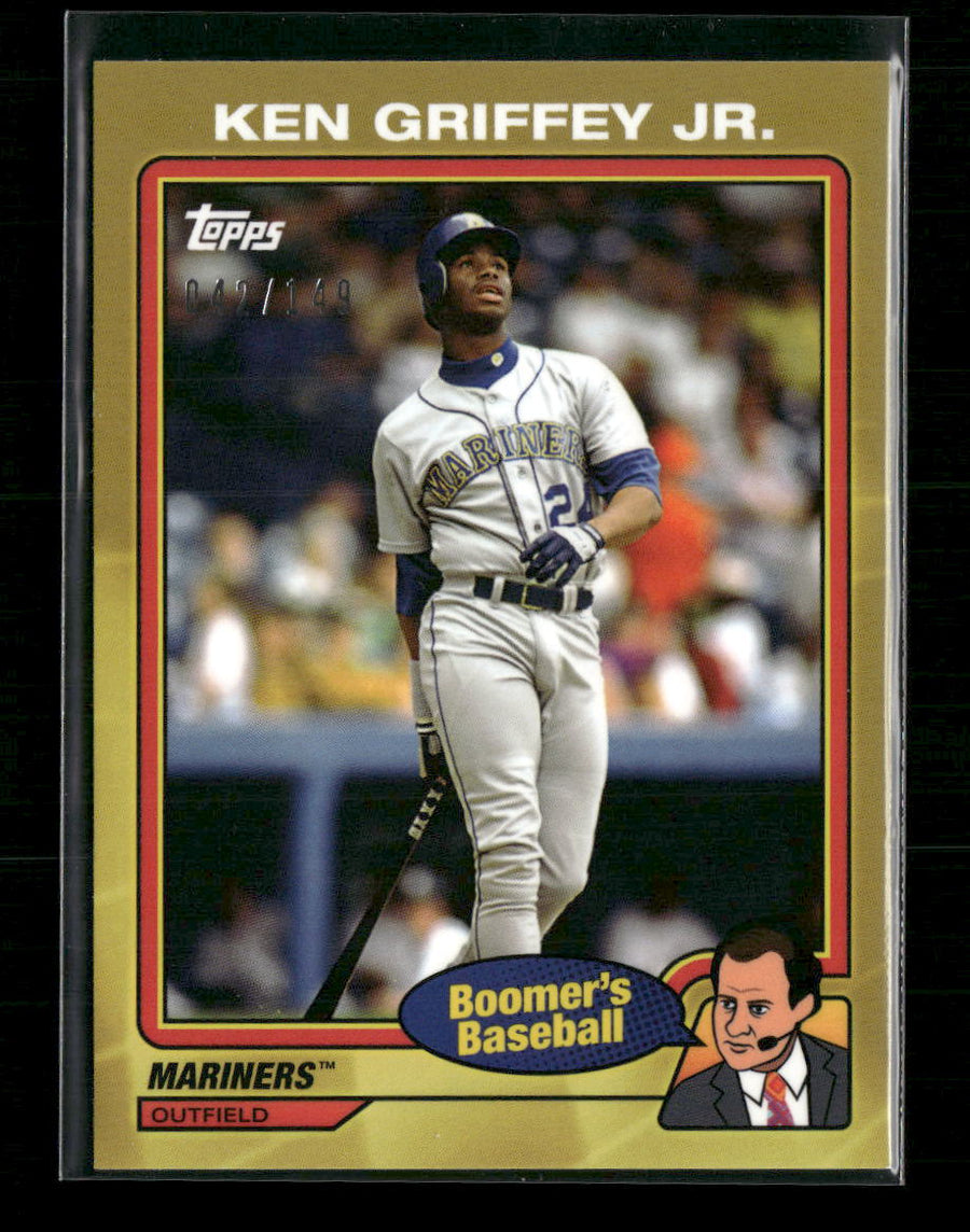 2024 Topps x Chris Berman: Boomer's Baseball Gold Ken Griffey Jr. #/149 #11
