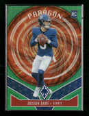 2025 Panini Phoenix Paragon Green Prizm Jaxson Dart #/99 #4
