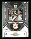 2023 Panini Prizm Sensational Signatures Prizm Purple Power Bob Griese #/49