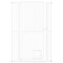 59‚Äù Extra Tall Pet Gate Heavy-Duty Metal Cat Gate with Wide Opening-White