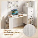59" L-Shaped Corner Desk with Storage Shelves and Drawer