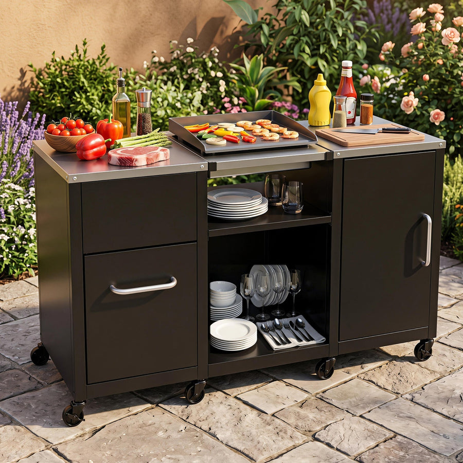 Outdoor Grill Table 59