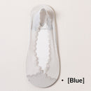 Womens Lace Invisible No-show Socks With Silicone Non-slip Backing