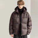 White Duck Down Stylish Thick Hooded Down Jacket