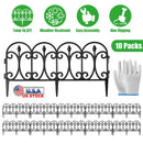 Garden Edging Border Panels 10-Pack with Rotatable Connectors