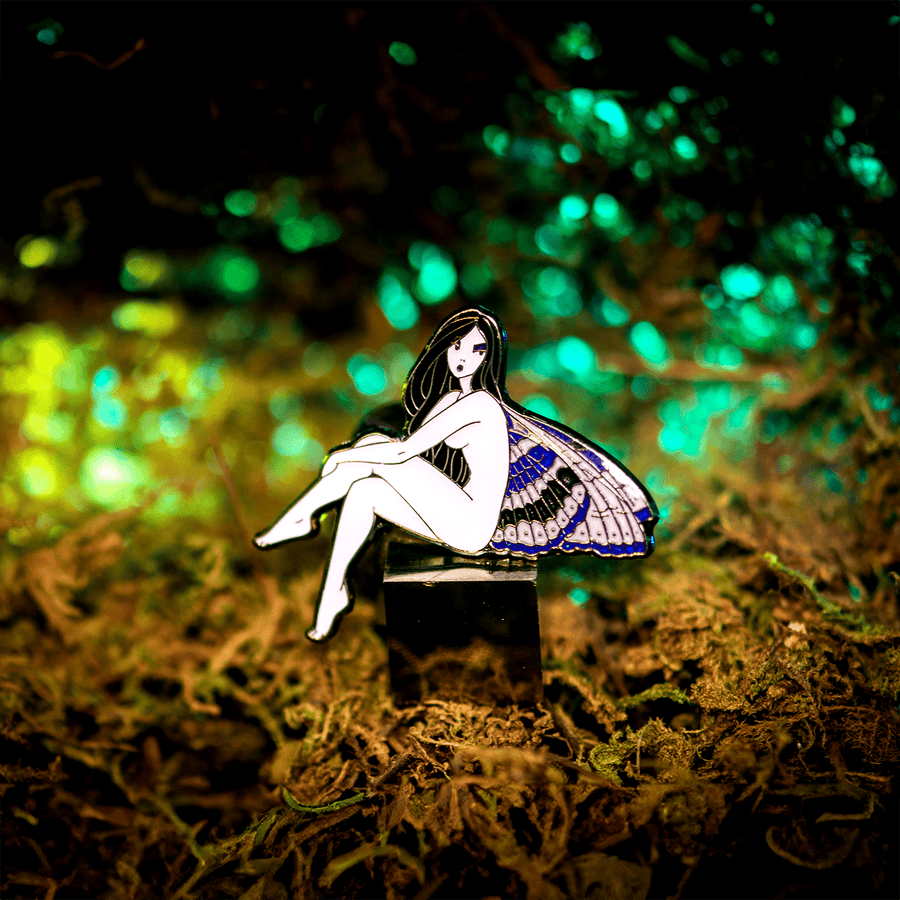 Persephone | Black Witch Moth Fairy Pin