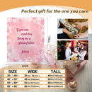 Personalized Custom Text Blanket with Name - If You Can Read This Bring Me a Wine, Book, Tea or Hot Chocolate - Pink or Blue Snowflake Fleece