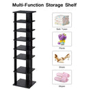 7-Tier Shoe Rack Practical Free Standing Shelves Storage Shelves