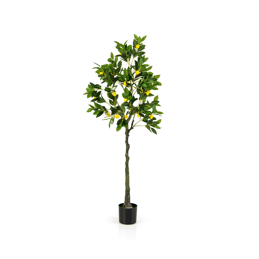 Artificial Lemon Tree 2.6/4/5.2 Feet Tall Fake Lemon Plant wuth Lemon Fruits