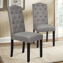 Set of 2 Tufted Upholstered Dining Chairs