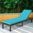 Back Adjustable Cushioned Patio Rattan Lounge Chair