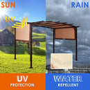 12 x 9 Feet Outdoor Pergola Gazebo with Retractable Canopy Shades