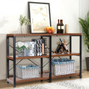 3 Tier 47 Inch Console Metal Frame Sofa Table