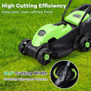 13 Inch Electric Push Lawn Corded Mower with Grass Bag