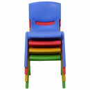 4-pack Colorful Stackable Plastic Children Chairs