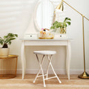 Set of 4 18 Inch Collapsible Round Stools with Handle