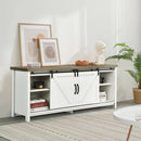 TV Stand Media Center Console Cabinet with Sliding Barn Door