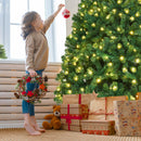 7 Feet PVC Artificial Christmas Tree with LED Lights