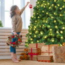 7 Feet PVC Artificial Christmas Tree with LED Lights