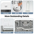 2-in-1 Portable 22lbs Capacity Washing Machine with Timer Control