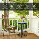 Outdoor Indoor Steel Accent Plant Stand Cobalt Table