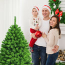 Snow Flocked Artificial Christmas Tree with Metal Stand