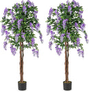 Artificial Wisteria Tree 5.5 FT with Nursery Pot Set of 2